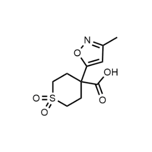 4-(3-Methylisoxazol-5-yl)tetrahydro-2H-thiopyran-4-carboxylic acid 1,1-dioxide|CS-1028021