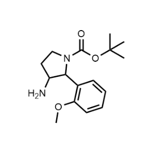 Tert-butyl 3-amino-2-(2-methoxyphenyl)pyrrolidine-1-carboxylate|CS-1028249
