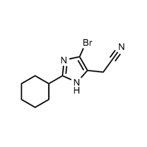 2-(4-Bromo-2-cyclohexyl-1H-imidazol-5-yl)acetonitrile|CS-1028586