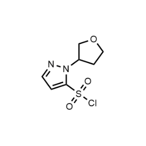 1-(Tetrahydrofuran-3-yl)-1H-pyrazole-5-sulfonyl chloride|CS-1028717