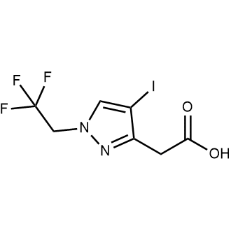2-(4-Iodo-1-(2,2,2-trifluoroethyl)-1H-pyrazol-3-yl)acetic acid|CS-1028905