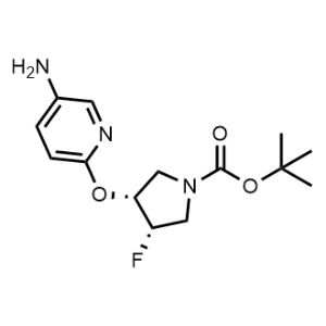 Tert-butyl (3R,4S)-3-((5-aminopyridin-2-yl)oxy)-4-fluoropyrrolidine-1-carboxylate|CS-1029274