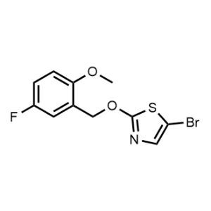 5-Bromo-2-((5-fluoro-2-methoxybenzyl)oxy)thiazole|CS-1029288