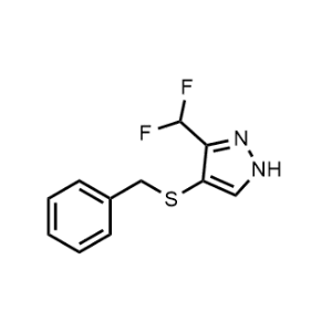 4-(Benzylthio)-3-(difluoromethyl)-1H-pyrazole|CS-1029540