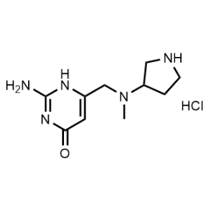 2-Amino-6-((methyl(pyrrolidin-3-yl)amino)methyl)pyrimidin-4(1H)-one hydrochloride|CS-1029635