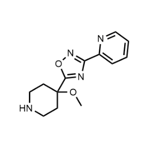 5-(4-Methoxypiperidin-4-yl)-3-(pyridin-2-yl)-1,2,4-oxadiazole|CS-1029716