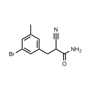 3-(3-Bromo-5-methylphenyl)-2-cyanopropanamide|CS-1030083