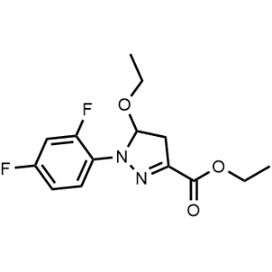 Ethyl 1-(2,4-difluorophenyl)-5-ethoxy-4,5-dihydro-1H-pyrazole-3-carboxylate|CS-1030084