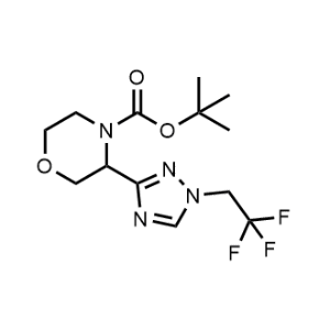 Tert-butyl 3-(1-(2,2,2-trifluoroethyl)-1H-1,2,4-triazol-3-yl)morpholine-4-carboxylate|CS-1030087