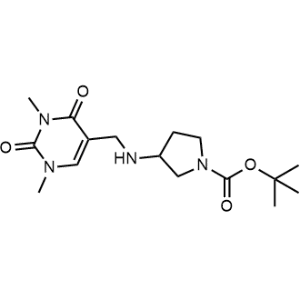 Tert-butyl 3-(((1,3-dimethyl-2,4-dioxo-1,2,3,4-tetrahydropyrimidin-5-yl)methyl)amino)pyrrolidine-1-carboxylate|CS-1030191