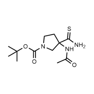 Tert-butyl 3-acetamido-3-carbamothioylpyrrolidine-1-carboxylate|CS-1030256