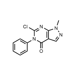 6-Chloro-1-methyl-5-phenyl-1,5-dihydro-4H-pyrazolo[3,4-d]pyrimidin-4-one|CS-1030261