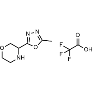 3-(5-Methyl-1,3,4-oxadiazol-2-yl)morpholine 2,2,2-trifluoroacetate|CS-1030358
