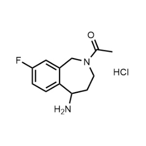 1-(5-Amino-8-fluoro-1,3,4,5-tetrahydro-2H-benzo[c]azepin-2-yl)ethan-1-one hydrochloride|CS-1030595