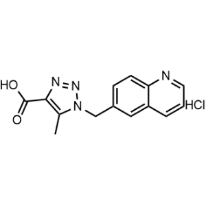5-Methyl-1-(quinolin-6-ylmethyl)-1H-1,2,3-triazole-4-carboxylic acid hydrochloride|CS-1030712