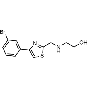 2-(((4-(3-Bromophenyl)thiazol-2-yl)methyl)amino)ethan-1-ol|CS-1031076