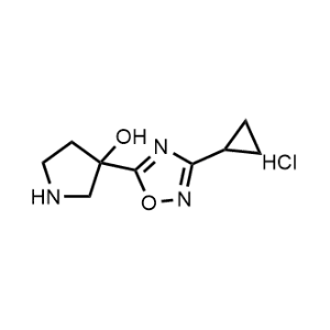 3-(3-Cyclopropyl-1,2,4-oxadiazol-5-yl)pyrrolidin-3-ol hydrochloride|CS-1031113