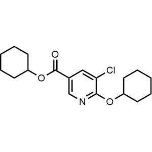 Cyclohexyl 5-chloro-6-(cyclohexyloxy)nicotinate|CS-1031154