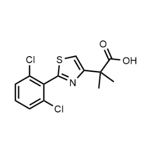 2-(2-(2,6-Dichlorophenyl)thiazol-4-yl)-2-methylpropanoic acid|CS-1031160