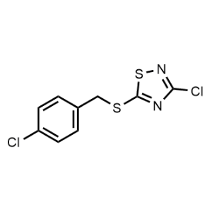 3-Chloro-5-((4-chlorobenzyl)thio)-1,2,4-thiadiazole|CS-1031231