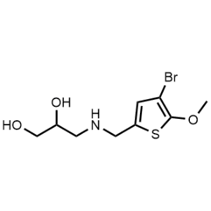 3-(((4-Bromo-5-methoxythiophen-2-yl)methyl)amino)propane-1,2-diol|CS-1031233