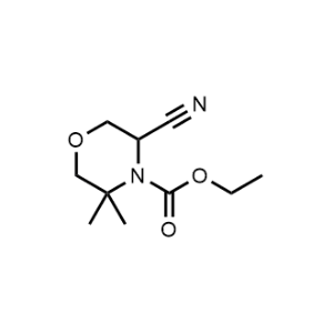 Ethyl 5-cyano-3,3-dimethylmorpholine-4-carboxylate|CS-1031255