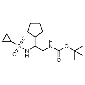 Tert-butyl (2-cyclopentyl-2-(cyclopropanesulfonamido)ethyl)carbamate|CS-1031329