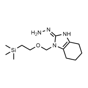 2-Hydrazono-1-((2-(trimethylsilyl)ethoxy)methyl)-2,3,4,5,6,7-hexahydro-1H-benzo[d]imidazole|CS-1031422