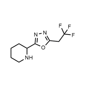 2-(Piperidin-2-yl)-5-(2,2,2-trifluoroethyl)-1,3,4-oxadiazole|CS-1031423