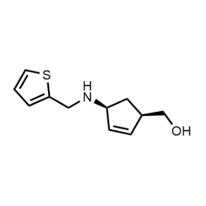 ((1R,4S)-4-((Thiophen-2-ylmethyl)amino)cyclopent-2-en-1-yl)methanol|CS-1031877