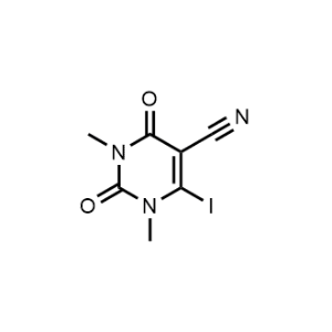 6-Iodo-1,3-dimethyl-2,4-dioxo-1,2,3,4-tetrahydropyrimidine-5-carbonitrile|CS-1032105