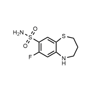 7-Fluoro-2,3,4,5-tetrahydrobenzo[b][1,4]thiazepine-8-sulfonamide|CS-1033144