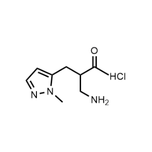 4-Amino-3-((1-methyl-1H-pyrazol-5-yl)methyl)butan-2-one hydrochloride|CS-1033279