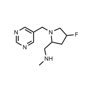 1-(4-Fluoro-1-(pyrimidin-5-ylmethyl)pyrrolidin-2-yl)-N-methylmethanamine|CS-1033387