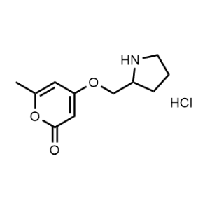 6-Methyl-4-(pyrrolidin-2-ylmethoxy)-2H-pyran-2-one hydrochloride|CS-1033442