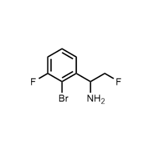 1-(2-Bromo-3-fluorophenyl)-2-fluoroethan-1-amine|CS-1033763
