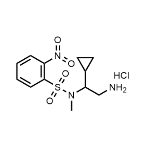 N-(2-Amino-1-cyclopropylethyl)-N-methyl-2-nitrobenzenesulfonamide hydrochloride|CS-1034065