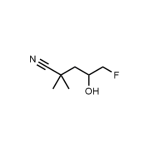 5-Fluoro-4-hydroxy-2,2-dimethylpentanenitrile|CS-1034484