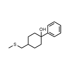 4-((Methylthio)methyl)-1-phenylcyclohexan-1-ol|CS-1034486