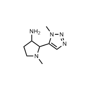 1-Methyl-2-(1-methyl-1H-1,2,3-triazol-5-yl)pyrrolidin-3-amine|CS-1034551