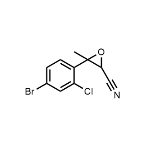 3-(4-Bromo-2-chlorophenyl)-3-methyloxirane-2-carbonitrile|CS-1034866