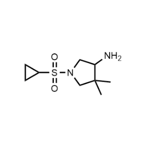 1-(Cyclopropylsulfonyl)-4,4-dimethylpyrrolidin-3-amine|CS-1034874