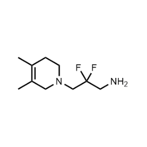 3-(4,5-Dimethyl-3,6-dihydropyridin-1(2H)-yl)-2,2-difluoropropan-1-amine|CS-1034891