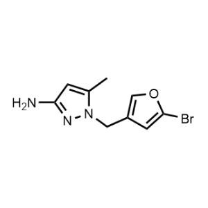 1-((5-Bromofuran-3-yl)methyl)-5-methyl-1H-pyrazol-3-amine|CS-1034896