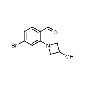 4-Bromo-2-(3-hydroxyazetidin-1-yl)benzaldehyde|CS-1034920