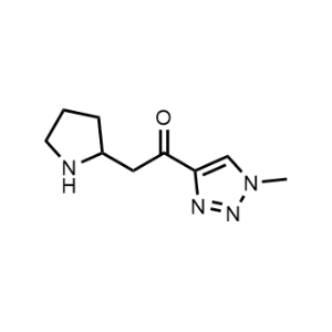 1-(1-Methyl-1H-1,2,3-triazol-4-yl)-2-(pyrrolidin-2-yl)ethan-1-one|CS-1035336