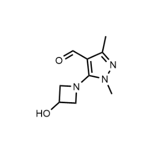 5-(3-Hydroxyazetidin-1-yl)-1,3-dimethyl-1H-pyrazole-4-carbaldehyde|CS-1035345