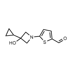 5-(3-Cyclopropyl-3-hydroxyazetidin-1-yl)thiophene-2-carbaldehyde|CS-1035432