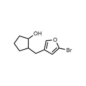 2-((5-Bromofuran-3-yl)methyl)cyclopentan-1-ol|CS-1035554