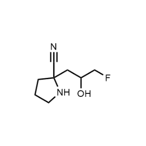 2-(3-Fluoro-2-hydroxypropyl)pyrrolidine-2-carbonitrile|CS-1035908
